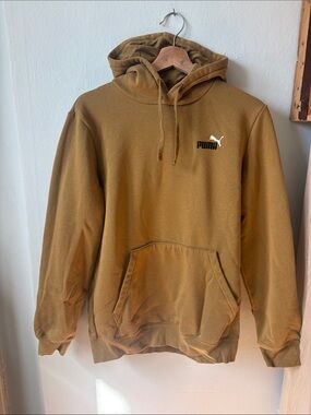 Puma Men's Hoodie in Mustard Brown